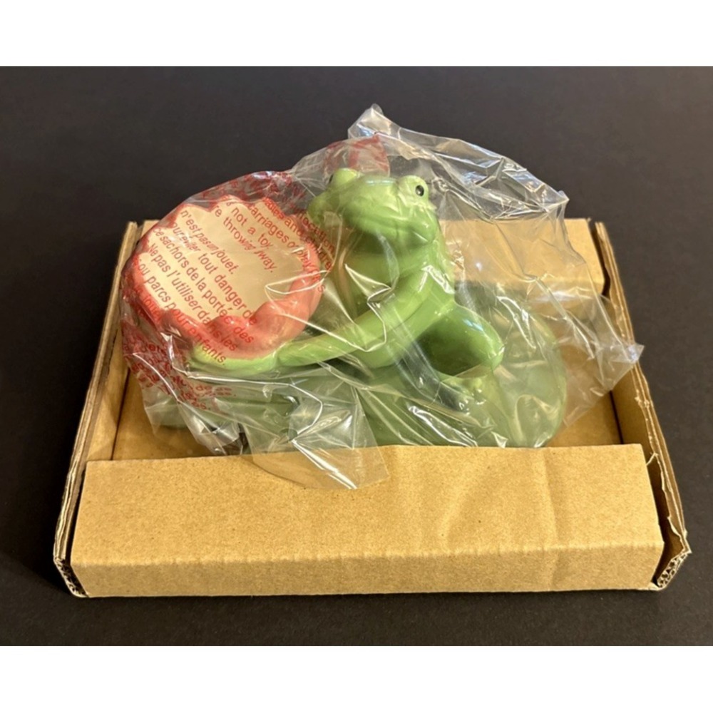 Super-cute Partylite Frog on Lily Pad Tealight Candle Holders Green Ceramic NIB - Picture 3 of 5